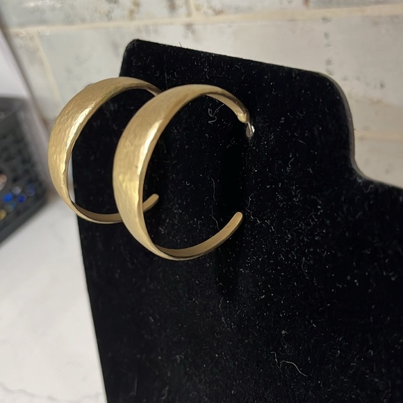 Lightweight Gold Hoops for Women - Picture 2 of 4
